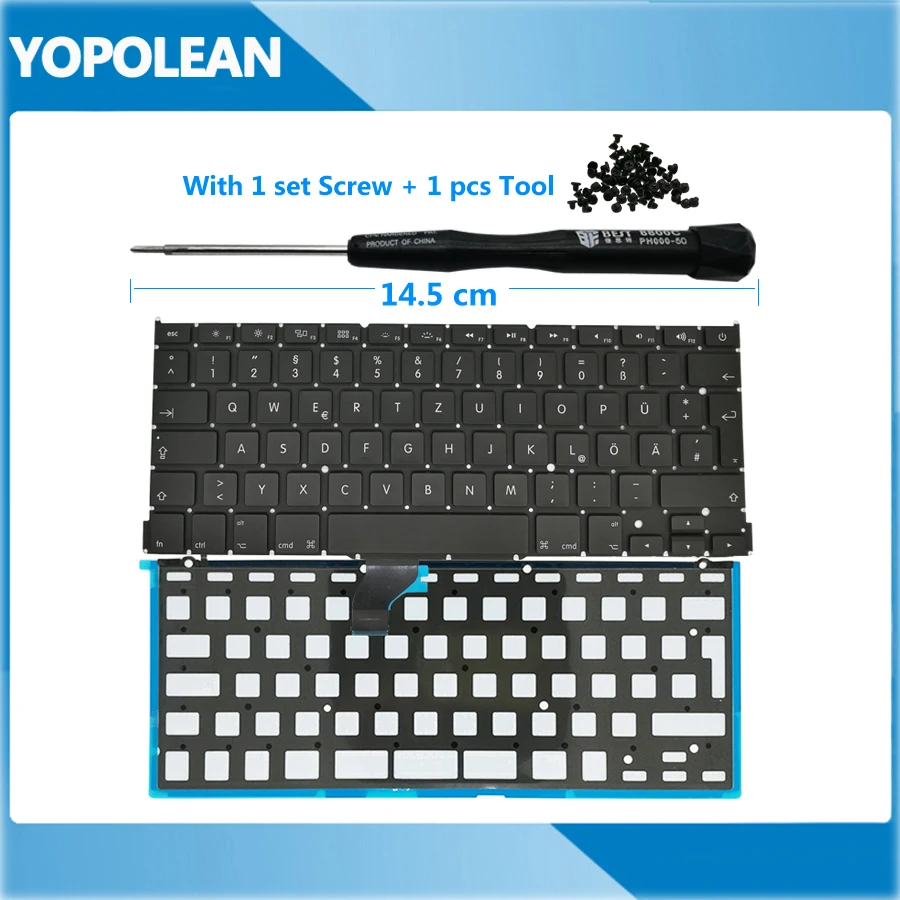 NEW FOR Apple Macbook Pro A1502 13/" 2013 Retina Keyboard German Qwertz GR