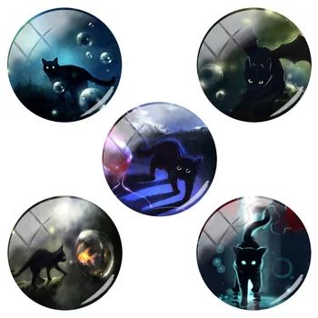 JWEIJIAO New 12/15/16/18/20/25mm Dome Black Cat Blue Eye Fashion Picture Glass Cabochons Accessories DIY Jewelry Findings CAT36
JWEIJIAO New 12/15/16/18/20/25mm Dome Black Cat Blue Eye Fashion Picture Glass Cabochons Accessories DIY Jewelry Findings CAT36