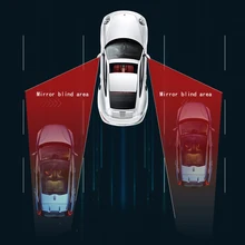 Mirror Blind-Spot-Sensor Radar-Detection-System Departure BSD BSM Visible-Monitoring Mirror Blind-Spot-Sensor Radar-Detection-System Departure BSD BSM Visible-Monitoring