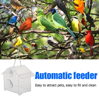Enduring Mutifunction Type Feeder House Type Bird Food Container Dispenser Feeding Device Birds Transparent Feeder
Enduring Mutifunction Type Feeder House Type Bird Food Container Dispenser Feeding Device Birds Transparent Feeder