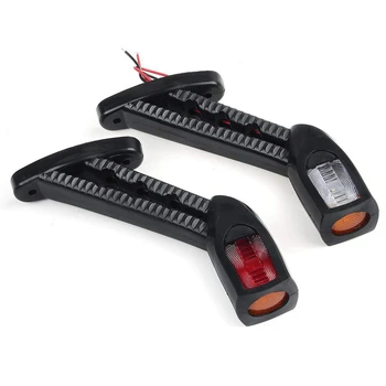 Pair 12-24V Trailer Truck 4 LED Side Marker Light Turn Signal Indicator Stop Lamp for RV Lorry Caravan
Pair 12-24V Trailer Truck 4 LED Side Marker Light Turn Signal Indicator Stop Lamp for RV Lorry Caravan