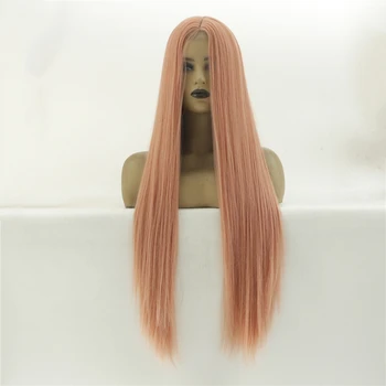 Synthetic Hair Lace Wigs Middle Part Glueless Long Straight Hair Heat Resistant Cosplay Pink Wigs for Black Women Party Hair
Synthetic Hair Lace Wigs Middle Part Glueless Long Straight Hair Heat Resistant Cosplay Pink Wigs for Black Women Party Hair