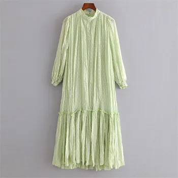 Sweet Chic Solid Color Ankle-Length Women Dress Vintage O-Neck Long Sleeve Midi Dresses Female Young Style Mini Dresses Vestidos 
Sweet Chic Solid Color Ankle-Length Women Dress Vintage O-Neck Long Sleeve Midi Dresses Female Young Style Mini Dresses Vestidos