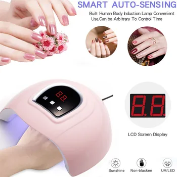 Professional Nail Dryer LED 54W UV Nail Gel Curing Fast Dry Nail Art Machine USB Lamp Smart Sunlight Nails Gel Polish Dryer L429 
Professional Nail Dryer LED 54W UV Nail Gel Curing Fast Dry Nail Art Machine USB Lamp Smart Sunlight Nails Gel Polish Dryer L429