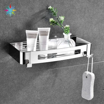 Stainless Steel No Drilling Shower Shelves Wall-mounted Storage Rack Bathroom Shelf Adhesive Storage Basket TLS
Stainless Steel No Drilling Shower Shelves Wall-mounted Storage Rack Bathroom Shelf Adhesive Storage Basket TLS