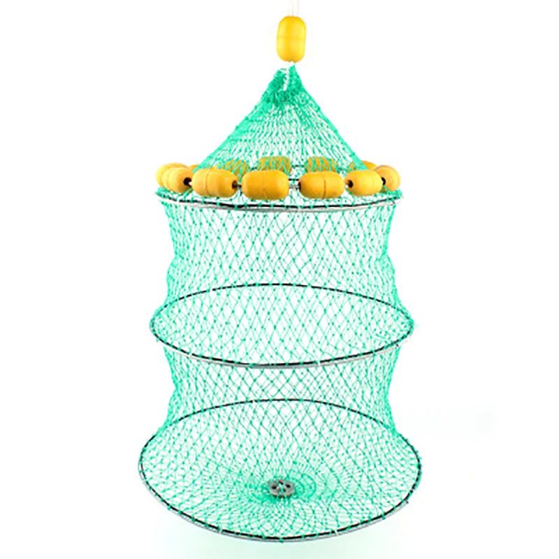 Three Circles Folding Round Fish Cage Frame Nylon Mesh Multiple Floats Ball Cast Fish Net Fishing Landing Tackle Accessory Tool
Three Circles Folding Round Fish Cage Frame Nylon Mesh Multiple Floats Ball Cast Fish Net Fishing Landing Tackle Accessory Tool