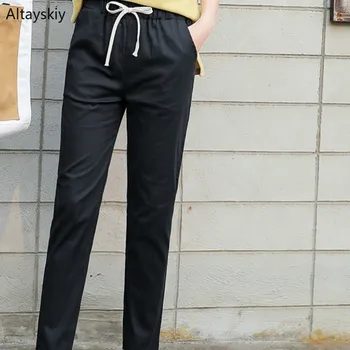 Pants Women 2020 Spring and Summer High Waist Loose Leisure All-match Womens Pockets Ankle-Length Harem Trousers Female Daily
Pants Women 2020 Spring and Summer High Waist Loose Leisure All-match Womens Pockets Ankle-Length Harem Trousers Female Daily