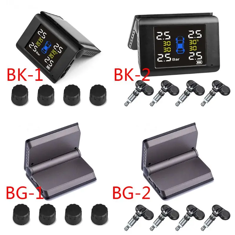 1set TPMS Solar Power Tyre Pressure Monitoring System with 4 Sensors LCD Display Q39F
1set TPMS Solar Power Tyre Pressure Monitoring System with 4 Sensors LCD Display Q39F