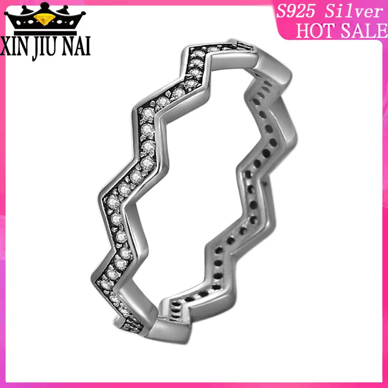 100% 925 Sterling Silver Shiny Word Set Women's Ring Fall Simple and Charming Retro Folding Vintage Thai Silver Wave Zigzag Ring
100% 925 Sterling Silver Shiny Word Set Women's Ring Fall Simple and Charming Retro Folding Vintage Thai Silver Wave Zigzag Ring