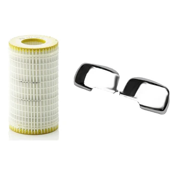 1 Set Engine Oil Filter Kit & 1 Pair Bright Silver Rear View Cover Car Side Mirror Covers 
1 Set Engine Oil Filter Kit & 1 Pair Bright Silver Rear View Cover Car Side Mirror Covers