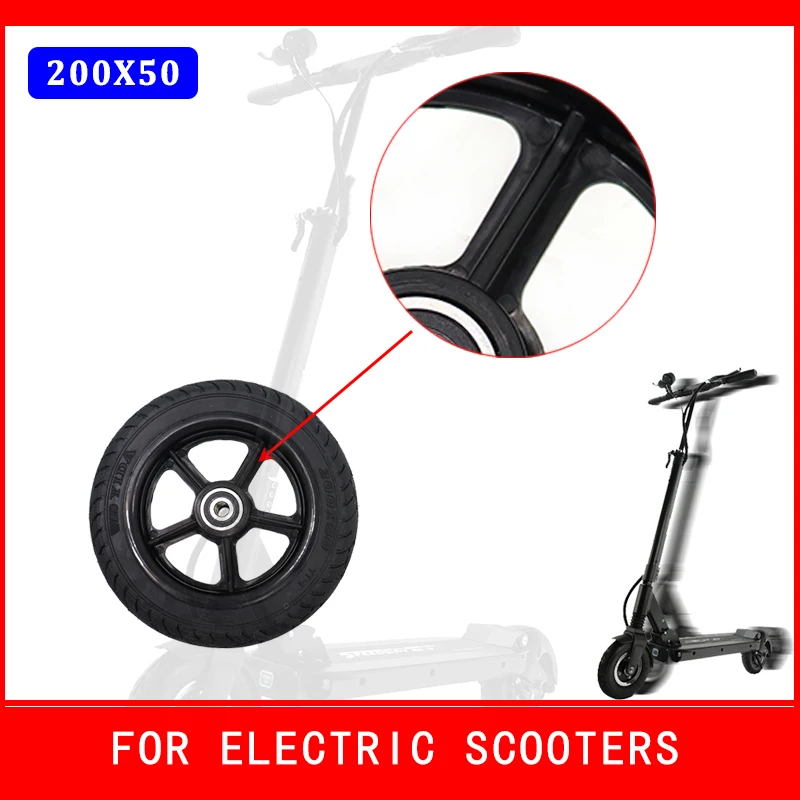 

8 Inch Tire 200*50 Wheels Scooter Solid Tyre 200x50 Wheels Electric Wheels Plastic Hub Non-pneumatic Tires for Electric Scooters