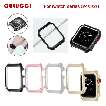Oulucci Protector case watch for Apple Watch 4/3/2/1/5 42/40/38/44mm metal frame screen protector shell for iWatch Accessories
Oulucci Protector case watch for Apple Watch 4/3/2/1/5 42/40/38/44mm metal frame screen protector shell for iWatch Accessories