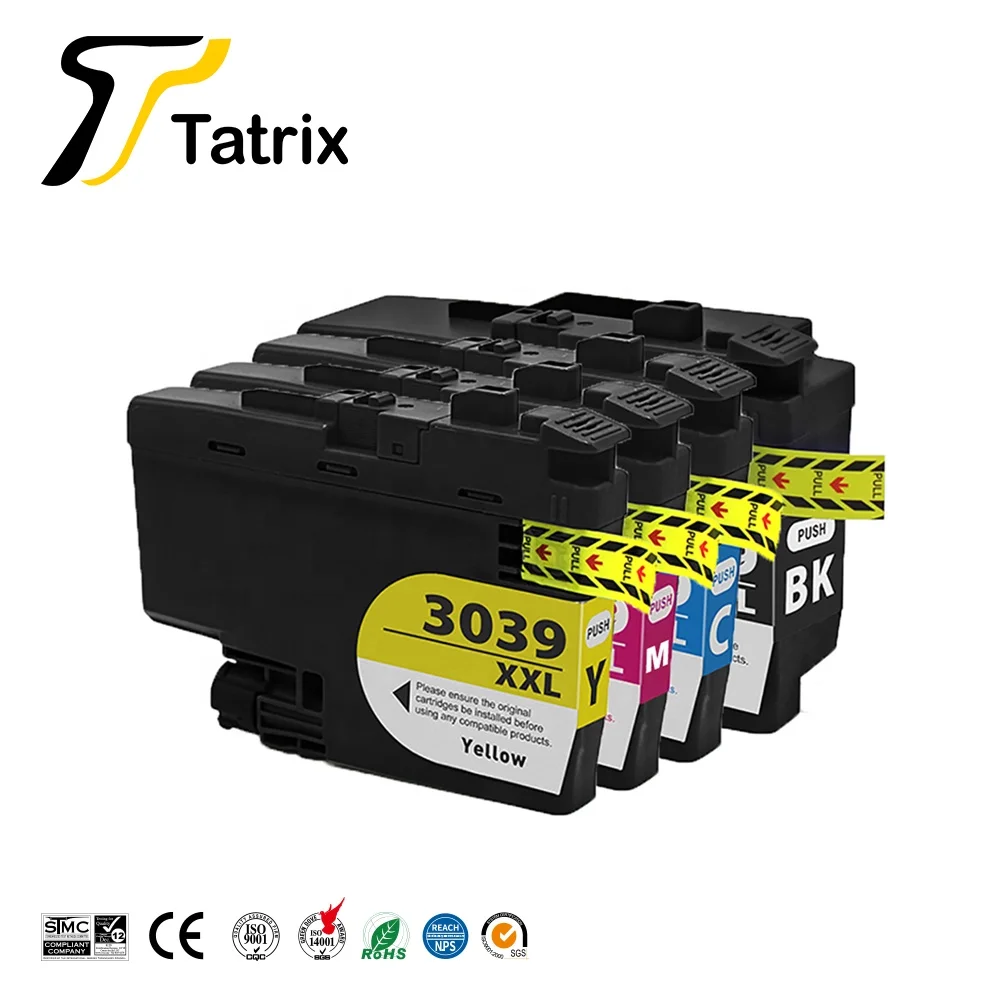 Tatrix LC3039 LC3039XXL Premium Color Compatible Printer Inkjet Ink Cartridge for Brother MFC-J5845DW/MFC-J5845DW XL MFC-J5945Dw
Tatrix LC3039 LC3039XXL Premium Color Compatible Printer Inkjet Ink Cartridge for Brother MFC-J5845DW/MFC-J5845DW XL MFC-J5945Dw