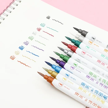 1 Pc Colord Metal Paint Pen Paintbrush Double-headed Paint Marker Paint Pens Dairy Palnner Book Journal DIY Pen Stationery
1 Pc Colord Metal Paint Pen Paintbrush Double-headed Paint Marker Paint Pens Dairy Palnner Book Journal DIY Pen Stationery