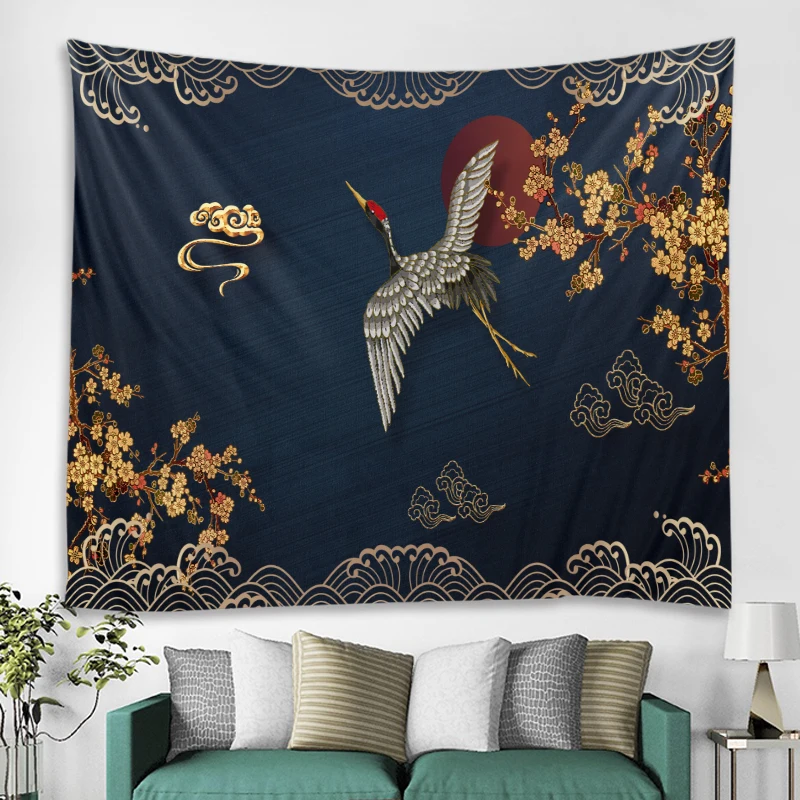 Beautiful tapestry 3d digital printing wall hanging crane tapestry home decoration large blankets of various sizes
Beautiful tapestry 3d digital printing wall hanging crane tapestry home decoration large blankets of various sizes
