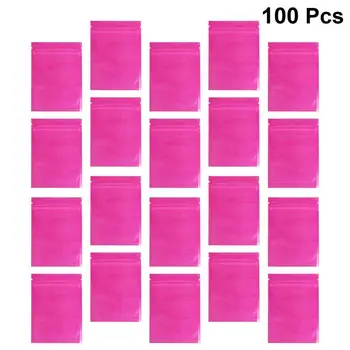 100 Pcs Colorful Half-transparent Plastic Sealable Storage Bags Jewelry Food Storage Pouches Packing Bag for Home Shop 
100 Pcs Colorful Half-transparent Plastic Sealable Storage Bags Jewelry Food Storage Pouches Packing Bag for Home Shop