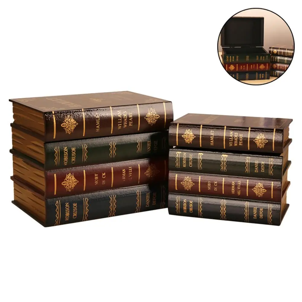 False Book Box Vintage Storage Props Book Jewelry Storage Packaging Study Book False Book Decoration Ornaments Wooden Antique
False Book Box Vintage Storage Props Book Jewelry Storage Packaging Study Book False Book Decoration Ornaments Wooden Antique