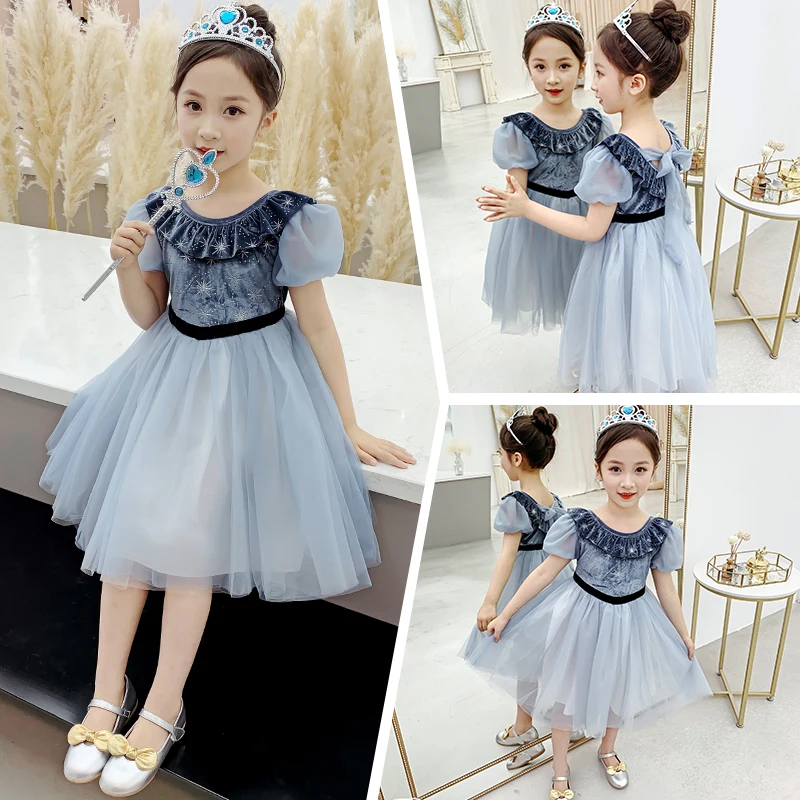 2020 Girls dress summer Princess Short Sleeve Dress Korean New Princess Dress XIAO LU MAO 
2020 Girls dress summer Princess Short Sleeve Dress Korean New Princess Dress XIAO LU MAO