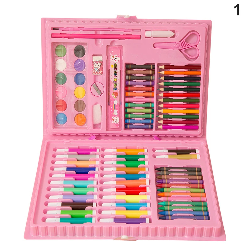 86pcs Children Painting Set Water Color Pen Crayon Oil Pastel Brush Drawing Tool Art School stationery set Kindergarten | Канцтовары для