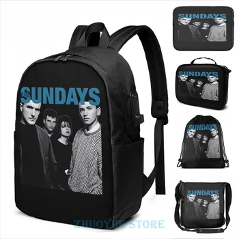 Funny Graphic print The Sundays USB Charge Backpack men School bags Women bag Travel laptop bag 
Funny Graphic print The Sundays USB Charge Backpack men School bags Women bag Travel laptop bag