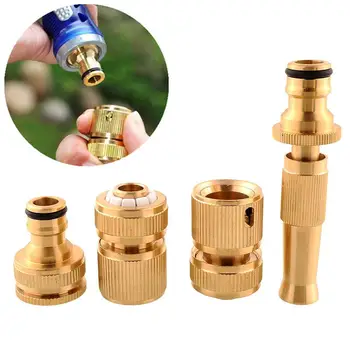 4Pcs 4size Brass Threaded Water Pipe Tube Tap Quick Connectors Spray Adaptor Fitting Garden Hose Tap Connector Garden Water Pipe
4Pcs 4size Brass Threaded Water Pipe Tube Tap Quick Connectors Spray Adaptor Fitting Garden Hose Tap Connector Garden Water Pipe