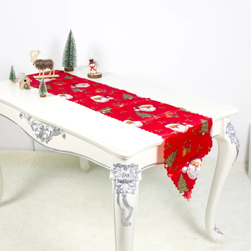 Merry Christmas Red Snowflake Snowman Long Table Runner Cloth Party Dinner Non-slip Table Runner Cotton Polyester Home Decor
Merry Christmas Red Snowflake Snowman Long Table Runner Cloth Party Dinner Non-slip Table Runner Cotton Polyester Home Decor