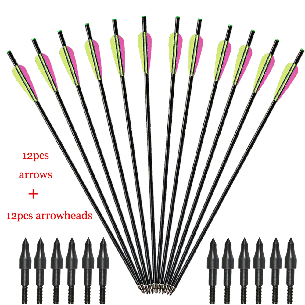6pcs/12pcs Huntingdoor 20inch Fiberglass Arrows Hunting Shooting Arrows for Bow Traditional with Drop-shaped Plastic Feather
6pcs/12pcs Huntingdoor 20inch Fiberglass Arrows Hunting Shooting Arrows for Bow Traditional with Drop-shaped Plastic Feather