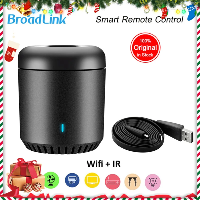 Original Broadlink Smart Home RMMini 3 WiFi+IR+4G Remote Controller Hub for Alexa Google Home IFTTT Wireless APP Voice Control
Original Broadlink Smart Home RMMini 3 WiFi+IR+4G Remote Controller Hub for Alexa Google Home IFTTT Wireless APP Voice Control
