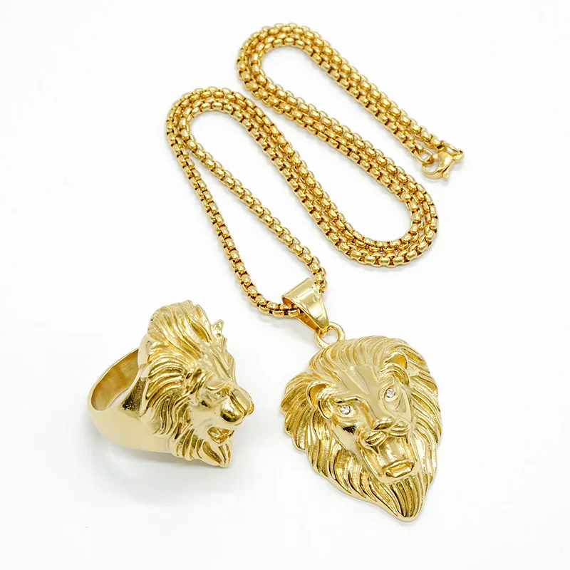 High Quality Hip Hop Stainless Steel Lion Rings For Mens Gold Color Titanium Ring Punk Rock Male Jewelry Accessories Gift
High Quality Hip Hop Stainless Steel Lion Rings For Mens Gold Color Titanium Ring Punk Rock Male Jewelry Accessories Gift