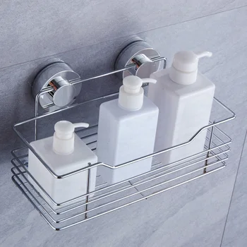 Suction Cup Wall Shelf Shower Gel Holder Bathroom Storage Kitchen Rustproof Stainless Steel Rack
Suction Cup Wall Shelf Shower Gel Holder Bathroom Storage Kitchen Rustproof Stainless Steel Rack