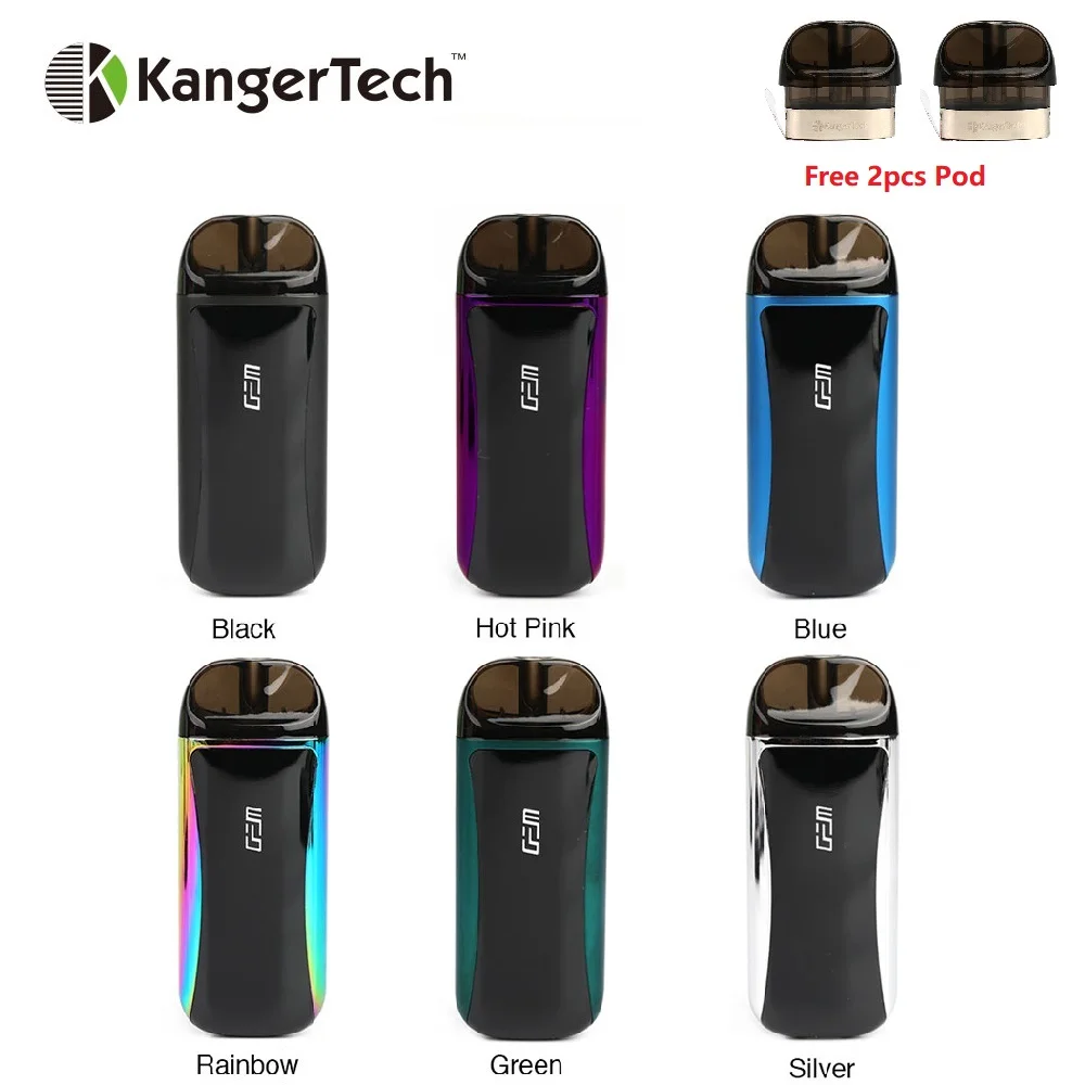 with 2pcs Free Pod Kangertech GEM Pod Kit 500mAh Battery E-cig Vape Kit with 2ml Cartridge Kanger E-cig
with 2pcs Free Pod Kangertech GEM Pod Kit 500mAh Battery E-cig Vape Kit with 2ml Cartridge Kanger E-cig