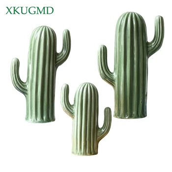 European Style Cute Ceramic Cactus Home Plant Decoration Table Decoration Craft Miniature Statue
European Style Cute Ceramic Cactus Home Plant Decoration Table Decoration Craft Miniature Statue