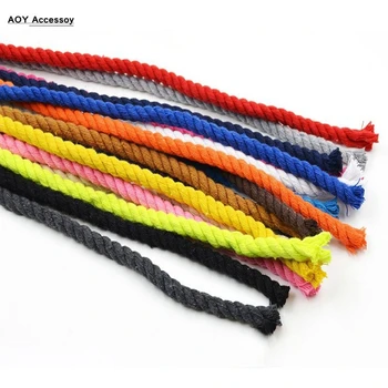 100% Cotton Cords 3 Shares Twisted Thick Rope for Handmade DIY Craft Decoration Bag Belt Sewing Accessories Colorful Sturdy Cord 
100% Cotton Cords 3 Shares Twisted Thick Rope for Handmade DIY Craft Decoration Bag Belt Sewing Accessories Colorful Sturdy Cord