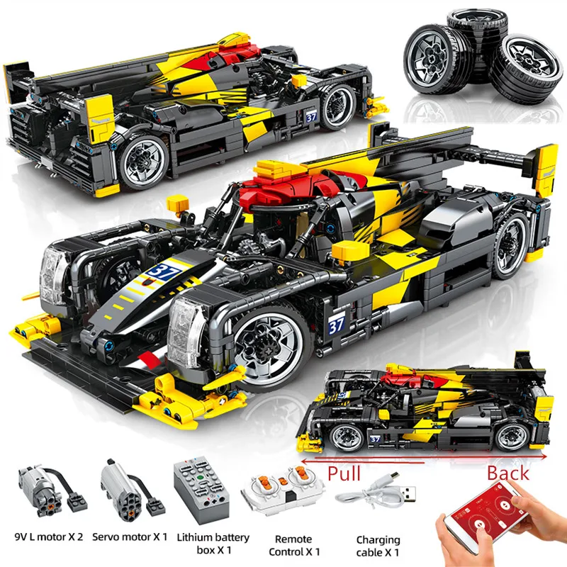 SEMBO Blocks 1538pcs RC Car Super Building Block speed champions Racing Car Bricks Blocks Technic MOC Pull Back Toys For Boys
SEMBO Blocks 1538pcs RC Car Super Building Block speed champions Racing Car Bricks Blocks Technic MOC Pull Back Toys For Boys