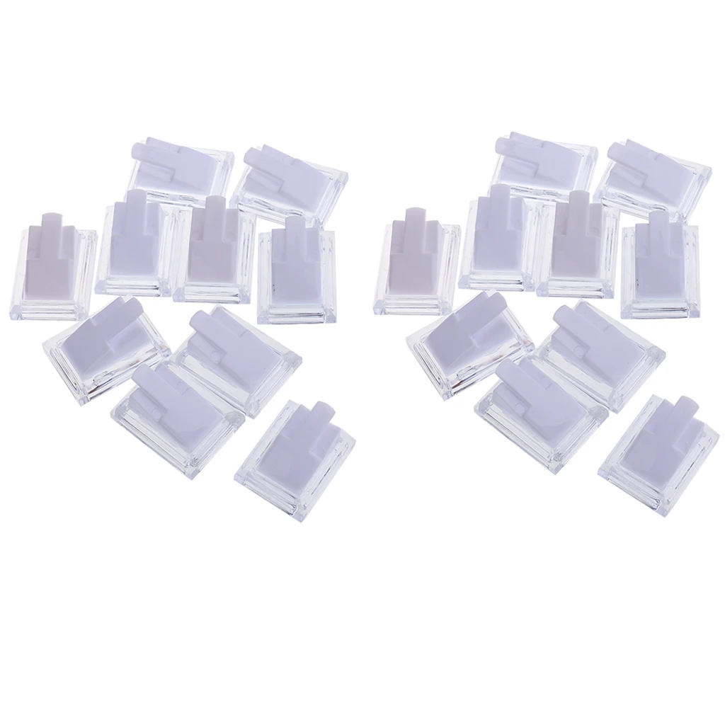 20pcs Plastic Finger Ring Holder Display Storage Stand For Women Ladies 20pcs Plastic Finger Ring Holder Display Storage Stand For Women Ladies