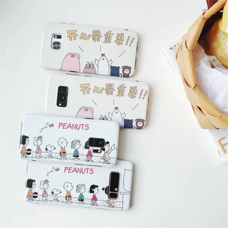 Japan Cute Dog Cartoon PEANUTS for Samsung S7 edge S8 S9 plus S10 S10 plus S10E Note 8 9 Happy family Charlie Brown Lucy cover
Japan Cute Dog Cartoon PEANUTS for Samsung S7 edge S8 S9 plus S10 S10 plus S10E Note 8 9 Happy family Charlie Brown Lucy cover