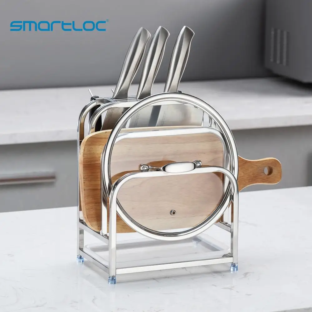 smartloc Stainless Steel Kitchen Organizer Storage Shelf Knife Cutting Board Kitchen Stuff Drainer Rack Multi-function Storage
smartloc Stainless Steel Kitchen Organizer Storage Shelf Knife Cutting Board Kitchen Stuff Drainer Rack Multi-function Storage