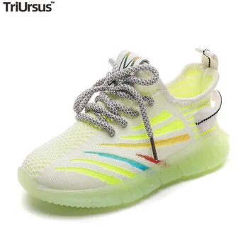 New Children Flying Knit Sports Shoes 2020 Boys Fashion Running Shoes Girls Lacing Wave Shoes Students Sporty Casual Shoes
New Children Flying Knit Sports Shoes 2020 Boys Fashion Running Shoes Girls Lacing Wave Shoes Students Sporty Casual Shoes