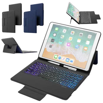 For iPad 10.2 7 Color Backlight Wireless Bluetooth Keyboard Leather Case Stand Smart Flip Cover with Build-in Pencil Holder
For iPad 10.2 7 Color Backlight Wireless Bluetooth Keyboard Leather Case Stand Smart Flip Cover with Build-in Pencil Holder