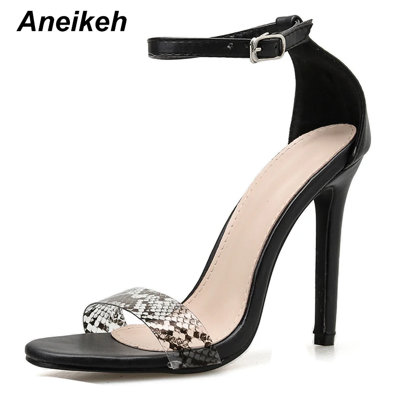 Aneikeh Sexy Serpentine PVC Sandals Gladiator Open Toe Thin Heels Summer Women High Heels Ankle Strap Sandals Pumps Lady Shoes
Aneikeh Sexy Serpentine PVC Sandals Gladiator Open Toe Thin Heels Summer Women High Heels Ankle Strap Sandals Pumps Lady Shoes