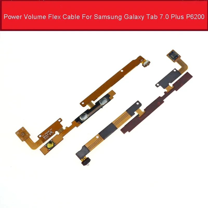 

ON/OFF Power Volume Button Flex Cable For Samsung Galaxy Tab 7.0 Plus P6200 GT-P6200 Power Volume Control Key Side Replacement