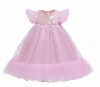 Sequins Princess Dress Girl Clothes Fluffy Gauze Princess Dress for Wedding Birthday Party 1-5Y D0114
Sequins Princess Dress Girl Clothes Fluffy Gauze Princess Dress for Wedding Birthday Party 1-5Y D0114