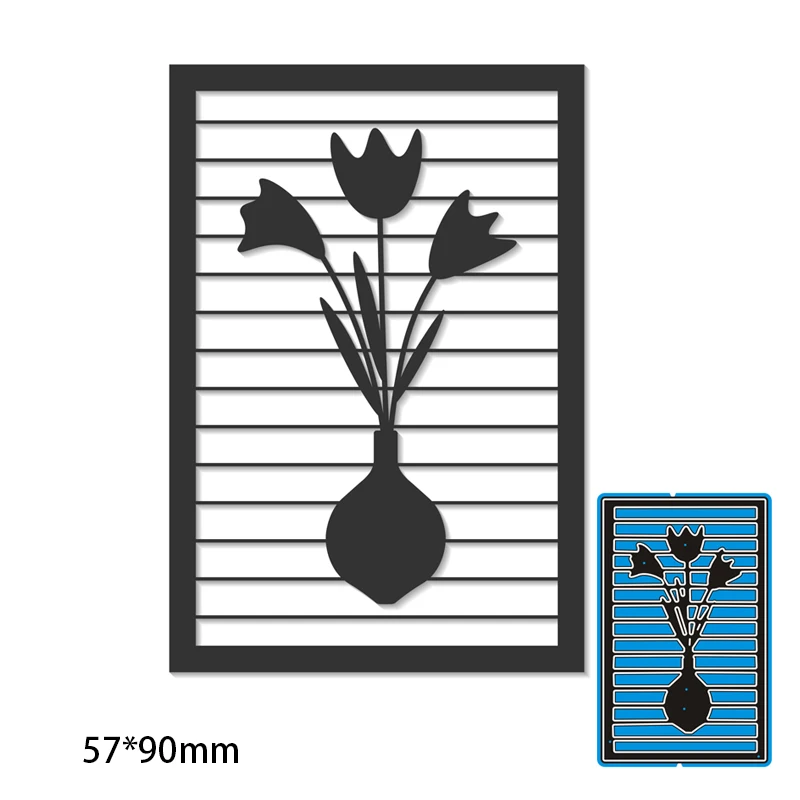 Cutting Dies Vase Metal And Stamps Stencil For DIY Scrapbooking Photo Album Embossing Paper Card 57*90mm
Cutting Dies Vase Metal And Stamps Stencil For DIY Scrapbooking Photo Album Embossing Paper Card 57*90mm