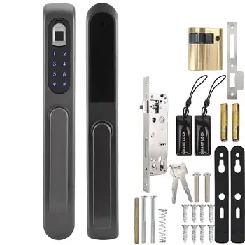 Intelligent Door Lock Fingerprint Password IC Card Lock Anti-Theft Home Security Door Handle Lock
Intelligent Door Lock Fingerprint Password IC Card Lock Anti-Theft Home Security Door Handle Lock