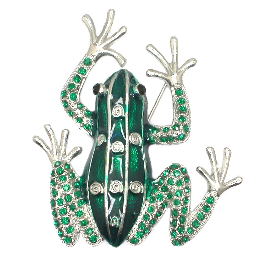 Frog Rhinestone Badge Brooches For Women Men Fashion Jewelry Boutonniere Hijab Pins Elegant Coat Accessories
Frog Rhinestone Badge Brooches For Women Men Fashion Jewelry Boutonniere Hijab Pins Elegant Coat Accessories