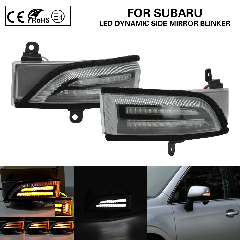 Dynamic Blinker Clear Side Mirror indicator For Subaru Crosstrek Forester Impreza 2.0L Legacy Outback WRX STI Turn Signal Light
Dynamic Blinker Clear Side Mirror indicator For Subaru Crosstrek Forester Impreza 2.0L Legacy Outback WRX STI Turn Signal Light