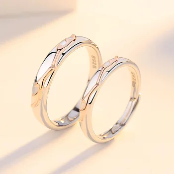 Couple Ring S925 Sterling Silver Open Couple Ring Fashion Exquisite Jewelry Simple Jewelry Temperament Popular Christmas Gift
Couple Ring S925 Sterling Silver Open Couple Ring Fashion Exquisite Jewelry Simple Jewelry Temperament Popular Christmas Gift