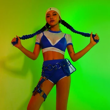 Nightclub Bar DS Dancer Jazz Dance Costume Sexy Sportswear Female Singer DJ Stage Catwalk Costume Cheerleader Clothing DL6327
Nightclub Bar DS Dancer Jazz Dance Costume Sexy Sportswear Female Singer DJ Stage Catwalk Costume Cheerleader Clothing DL6327