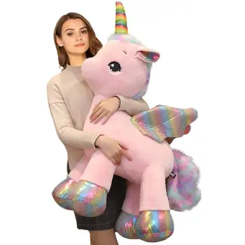 Plush Sparkle Standing Unicorn Toy, Soft Rainbow Pegasus Alicorn Stuffed Animal with Wings for Kids
Plush Sparkle Standing Unicorn Toy, Soft Rainbow Pegasus Alicorn Stuffed Animal with Wings for Kids