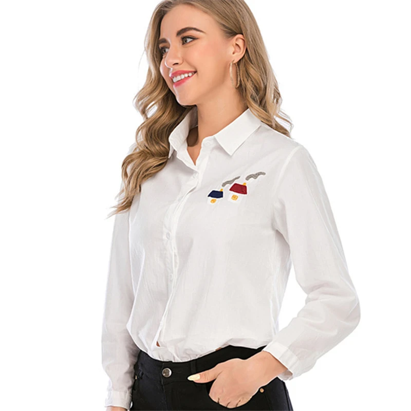 2020 Fall Women's Long Sleeve Shirt Button Loose Lapel Collar College Cute Fashion Girl
2020 Fall Women's Long Sleeve Shirt Button Loose Lapel Collar College Cute Fashion Girl